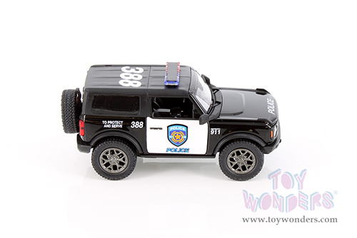 5438DP Kinsmart 2022 Ford Bronco Police Edition Diecast Model Car