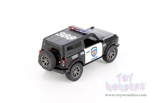 5438DP Kinsmart 2022 Ford Bronco Police Edition Diecast Model Car