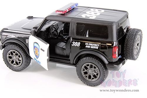 5438DP Kinsmart 2022 Ford Bronco Police Edition Diecast Model Car