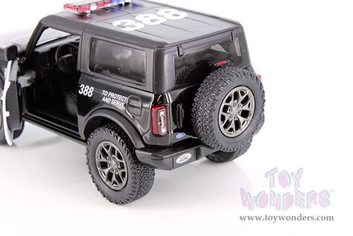 5438DP Kinsmart 2022 Ford Bronco Police Edition Diecast Model Car
