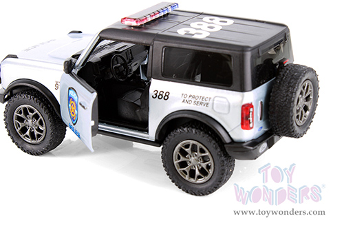5438DPR Kinsmart 2022 Ford Bronco Police Firefighter Diecast Model Car