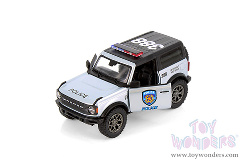 5438DPR Kinsmart 2022 Ford Bronco Police Diecast Model Car