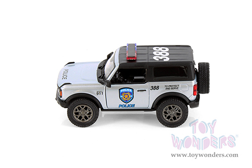 5438DPR Kinsmart 2022 Ford Bronco Police Firefighter Diecast Model Car