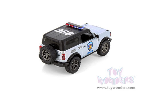 5438DPR Kinsmart 2022 Ford Bronco Police Firefighter Diecast Model Car