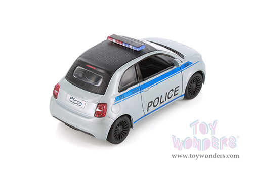 5440DP Kinsmart Fiat 500e Police Edition Diecast Model Car