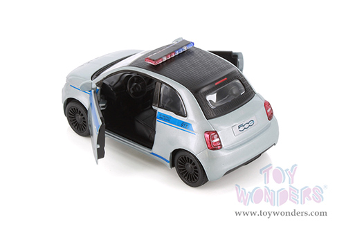 5440DP Kinsmart Fiat 500e Police Edition Diecast Model Car