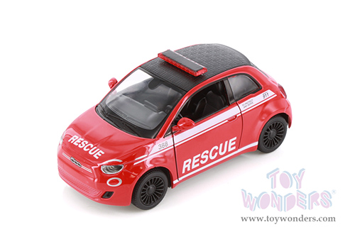 5440DP Kinsmart Fiat 500e Police Edition Diecast Model Car