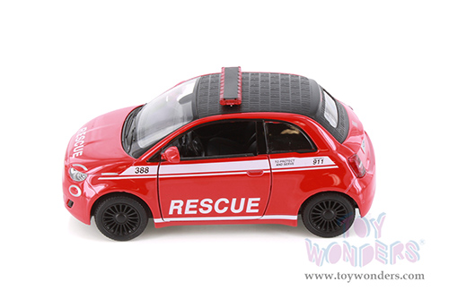 5440DP Kinsmart Fiat 500e Police Edition Diecast Model Car