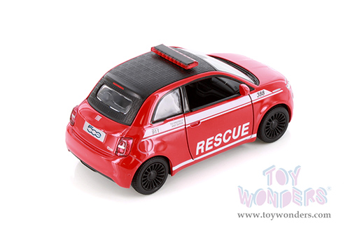 5440DP Kinsmart Fiat 500e Police Edition Diecast Model Car