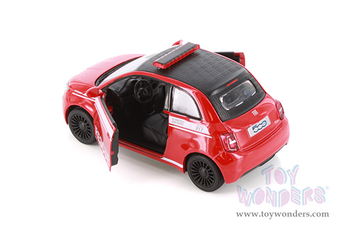 5440DP Kinsmart Fiat 500e Police Edition Diecast Model Car