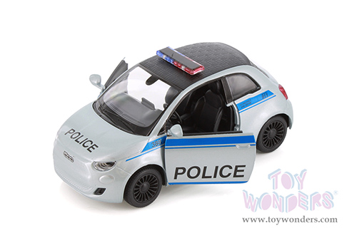 5440DP Kinsmart Fiat 500e Police Edition Diecast Model Car
