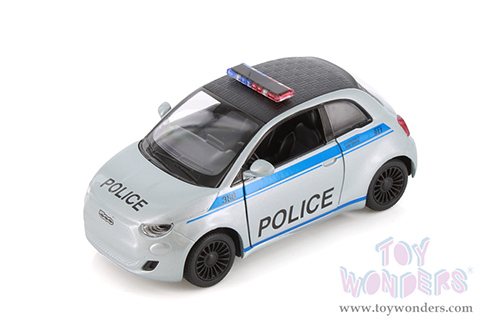 5440DP Kinsmart Fiat 500e Police Edition Diecast Model Car