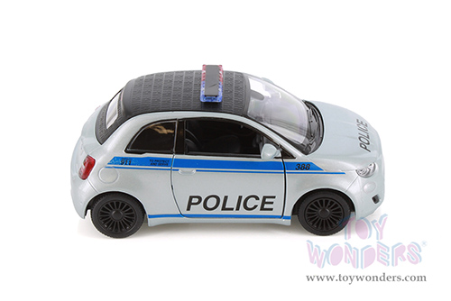 5440DP Kinsmart Fiat 500e Police Edition Diecast Model Car