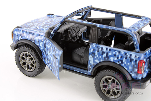 Kinsmart - Ford Bronco Camo Edition Open Top (2022, 1/34 scale die cast model car, Asstd.) 5445DA