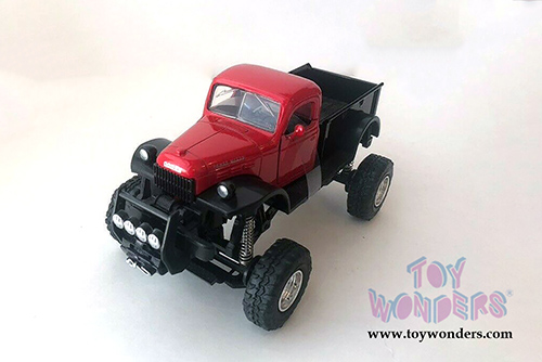 New Ray - Xtreme Off Road Dodge Power Wagon with Suspension (1946, 1/32 scale diecast model car, Red/Black) 54516