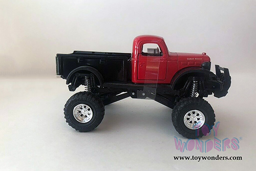 New Ray - Xtreme Off Road Dodge Power Wagon with Suspension (1946, 1/32 scale diecast model car, Red/Black) 54516