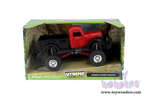 New Ray - Xtreme Off Road Dodge Power Wagon with Suspension (1946, 1/32 scale diecast model car, Red/Black) 54516