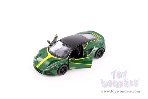5456D Kinsmart 2023 Lotus Emira Heritage Green Diecast Model Car