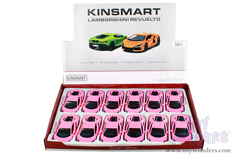 5459DPK Kinsmart Lamborghini Revuelto Diecast Model Car Display Box Package