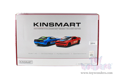 5461D Kinsmart 2023 Dodge Challenger SRT Demon 170 Livery Edition Diecast Model Car