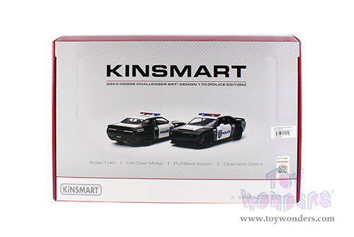 5461DP Kinsmart 2023 Dodge Challenger SRT Demon 170 Police Diecast Model Car