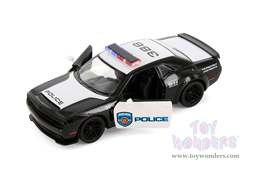 5461DP Kinsmart 2023 Dodge Challenger SRT Demon 170 Police Edition Diecast Model Car