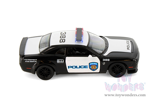 5461DP Kinsmart 2023 Dodge Challenger SRT Demon 170 Police Edition Diecast Model Car