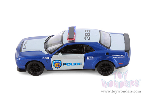 5461DPR Kinsmart 2023 Dodge Challenger SRT Demon 170 Police Firefighter Edition Diecast Model Car