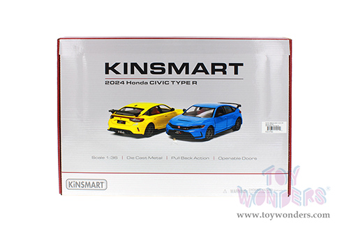 Kinsmart - Honda Civic Type R (2024, 1/36 scale diecast model car, Asstd.) 5472D