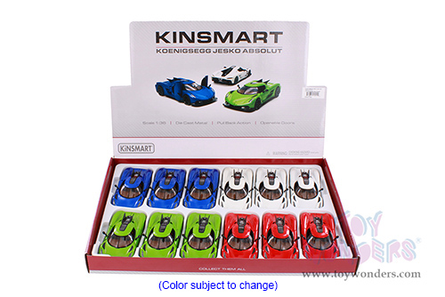 Kinsmart - Koenigsegg Jesko Absolut (1/36 scale diecast model car, Asstd.) 5473D