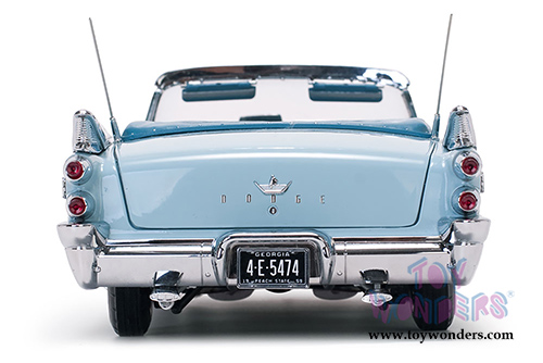 Sun Star Platinum - Dodge Custom Royal Lancer Open Convertible (1959, 1/18 scale diecast model car, Blue Diamond/Star Sapphire) 5474