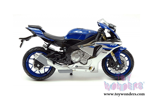 New Ray - Yamaha YZF-R1 Bike Motorcycle (2016, 1/12 scale diecast model bike, Blue) 57803A