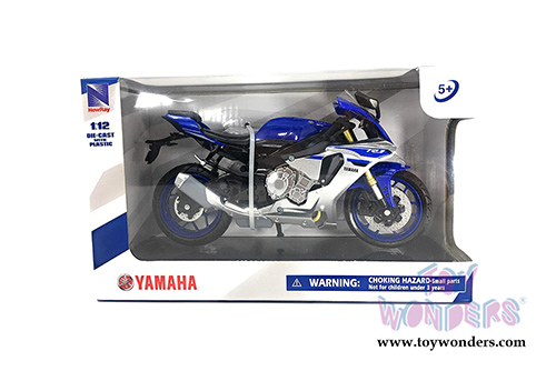 New Ray - Yamaha YZF-R1 Bike Motorcycle (2016, 1/12 scale diecast model bike, Blue) 57803A