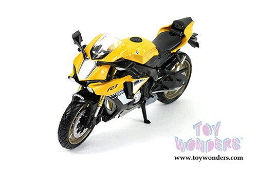 New Ray - Yamaha YZF-R1 Bike Motorcycle (2016, 1/12 scale diecast model bike, Yellow) 57803B
