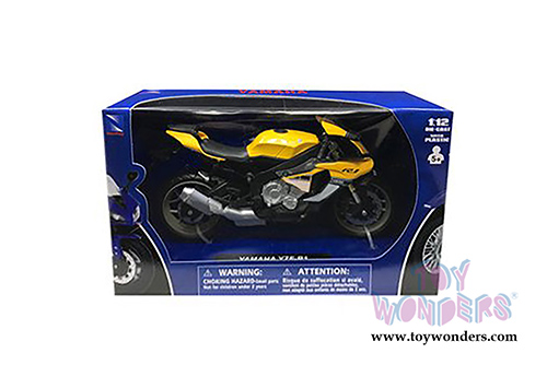 New Ray - Yamaha YZF-R1 Bike Motorcycle (2016, 1/12 scale diecast model bike, Yellow) 57803B