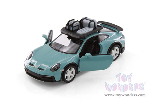 Kinsmart - Porsche 911 Rallye with Roof Rack (1/36 scale die cast model car, Asstd.) 5481D