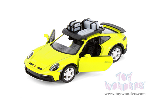 Kinsmart - Porsche 911 Rallye with Roof Rack (1/36 scale die cast model car, Asstd.) 5481D