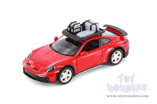 Kinsmart - Porsche 911 Rallye with Roof Rack (1/36 scale die cast model car, Asstd.) 5481D