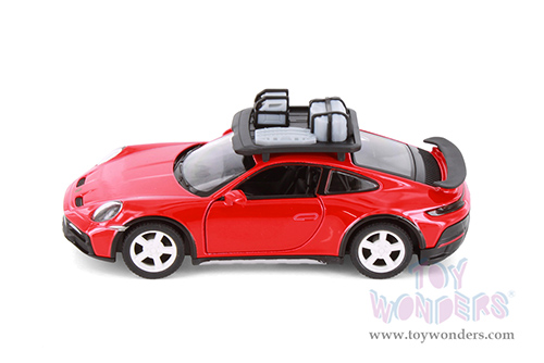Kinsmart - Porsche 911 Rallye with Roof Rack (1/36 scale die cast model car, Asstd.) 5481D
