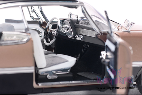 Sun Star Platinum - Dodge Custom Royal Lancer Hardtop (1959, 1/18 scale diecast model car, Jet Black/Mocha) 5484