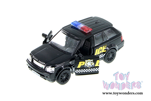 Showcasts Collectibles- Land Rover Range Rover Sport Police SUV (5" diecast model car,  Black) 555007P
