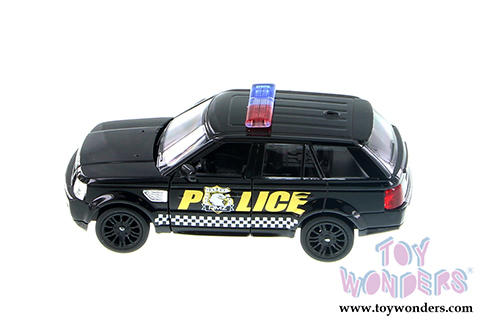 Showcasts Collectibles- Land Rover Range Rover Sport Police SUV (5" diecast model car,  Black) 555007P