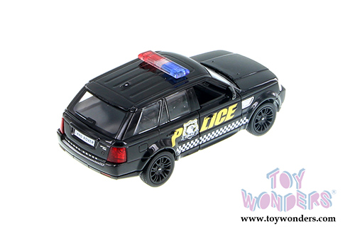 Showcasts Collectibles- Land Rover Range Rover Sport Police SUV (5" diecast model car,  Black) 555007P