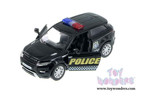 Showcasts Collectibles - Land Rover Range Rover Evoque Police SUV (5" diecast model car,  Black) 555008P