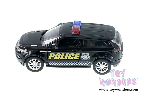 Showcasts Collectibles - Land Rover Range Rover Evoque Police SUV (5" diecast model car,  Black) 555008P