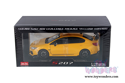 Sun Star - Subaru WRX STi S207 NBR Challenge Package Hard Top (2015, 1/18 scale diecast model car, Yellow) 5551