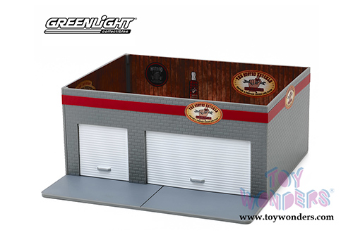 Greenlight Diorama - Mechanic's Corner Series 6 | Weekend Workshop Busted Knuckle Garage (1/64 scale diecast/plastic model, Gray) 57061