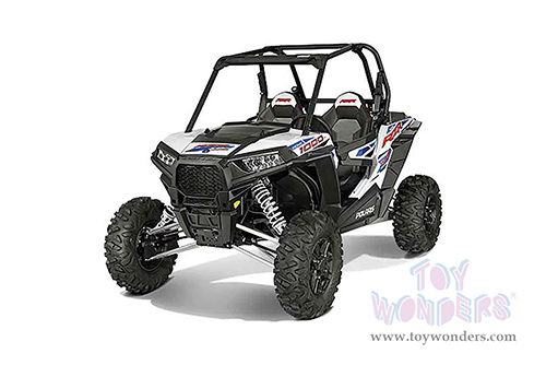 New Ray - Polaris RZR XP 1000 Dune Buggy (1/18 scale diecast model bike, White) 57593A