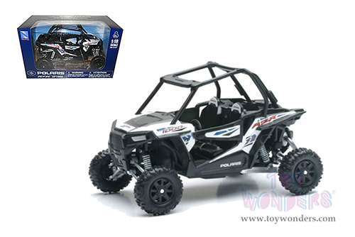 New Ray - Polaris RZR XP 1000 Dune Buggy (1/18 scale diecast model bike, White) 57593A