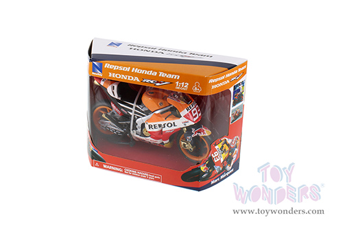 New Ray - Repsol Honda Racing Team - RC213V Street Bike - Marc Marquez (2015, 1/12 scale diecast model car, Orange) 57753